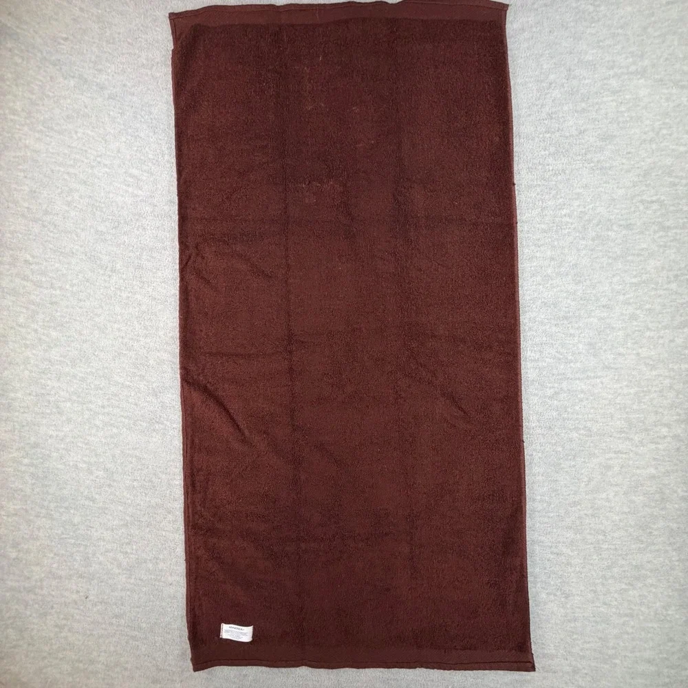 Martex Owl Bath Hand Towel Washcloth Set Brown‎ Vintage Embroidered 3 Piece MCM